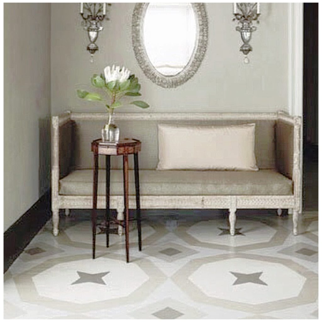 Beautiful Medallion + White Painted Floor Inspiration 