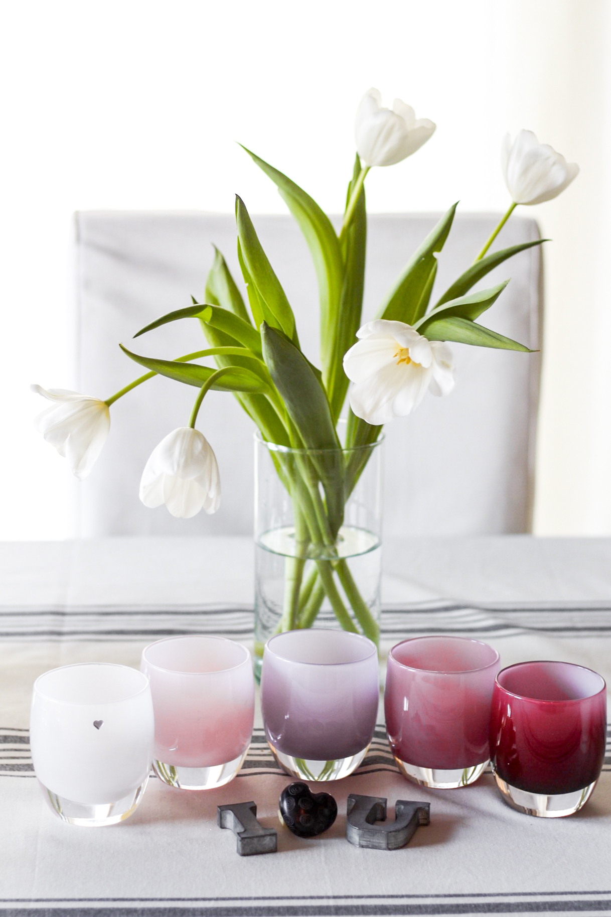 GlassyBab y Valentine's Votive Candles