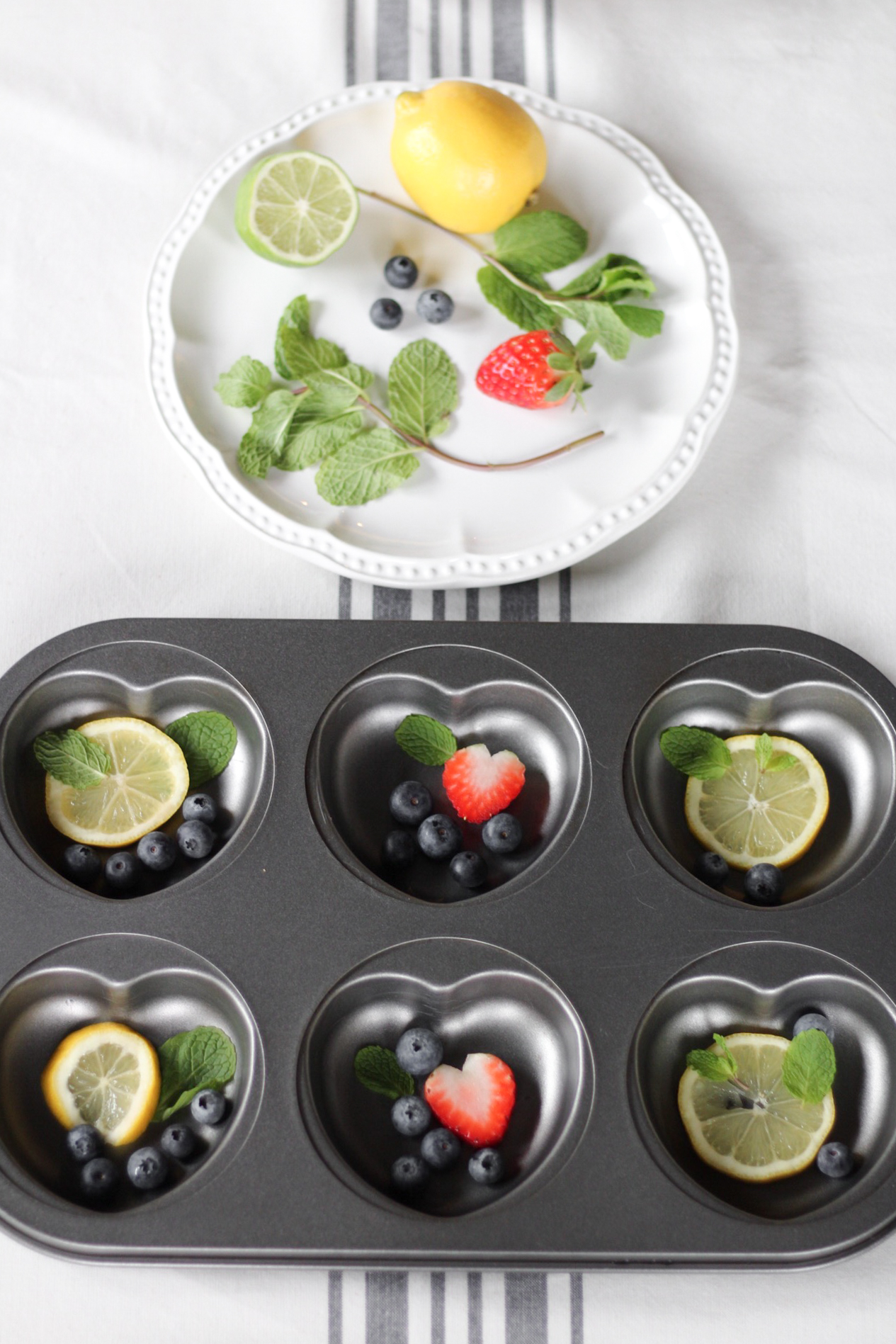 heart muffin tray for ice cube making